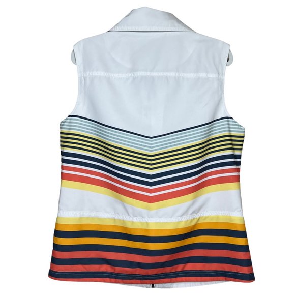 Inspired Style Spanner Grande Prix Mock Neck Full Zip Sleeveless Golf Jacket - Picture 2 of 11